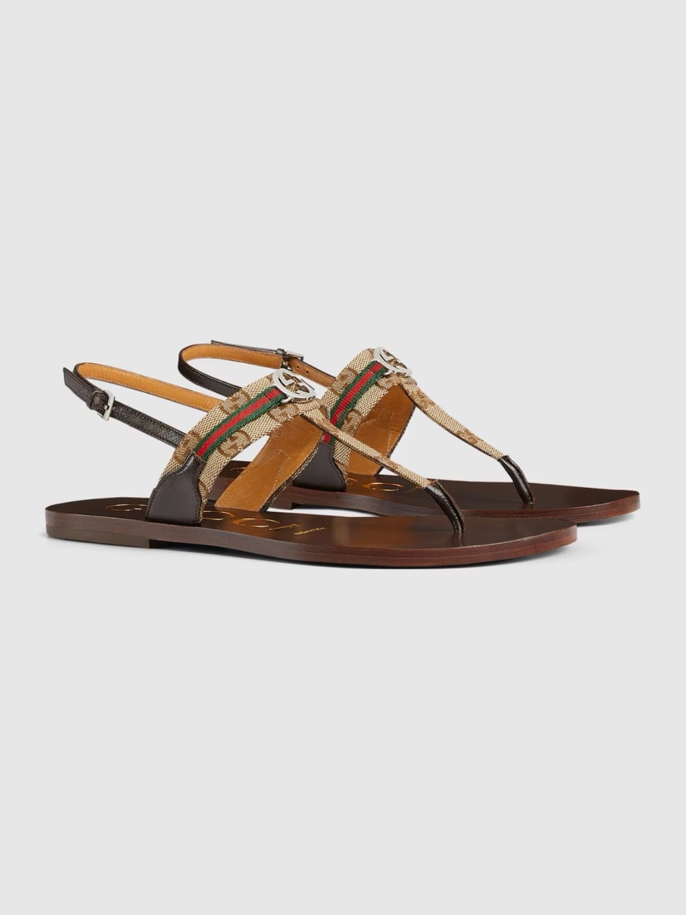Gucci Women's Interlocking G Web sandal Size 39